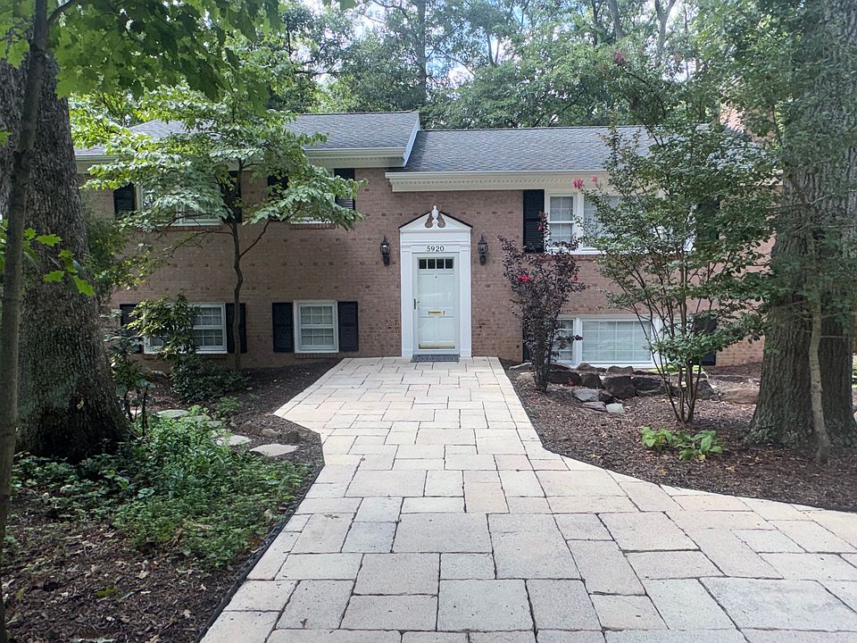 Front of house showing large patio