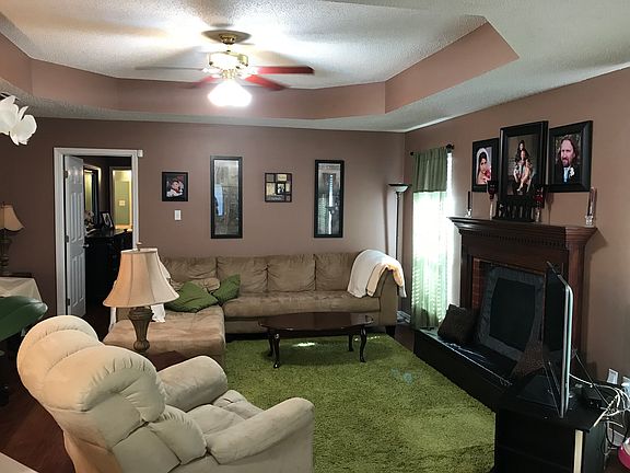 Great room with fireplace