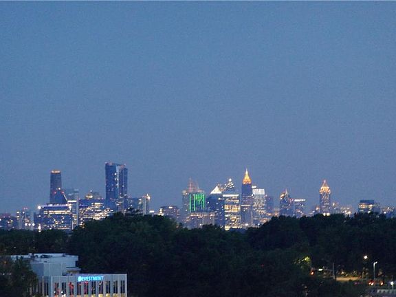 Actual balcony view ; evening time.