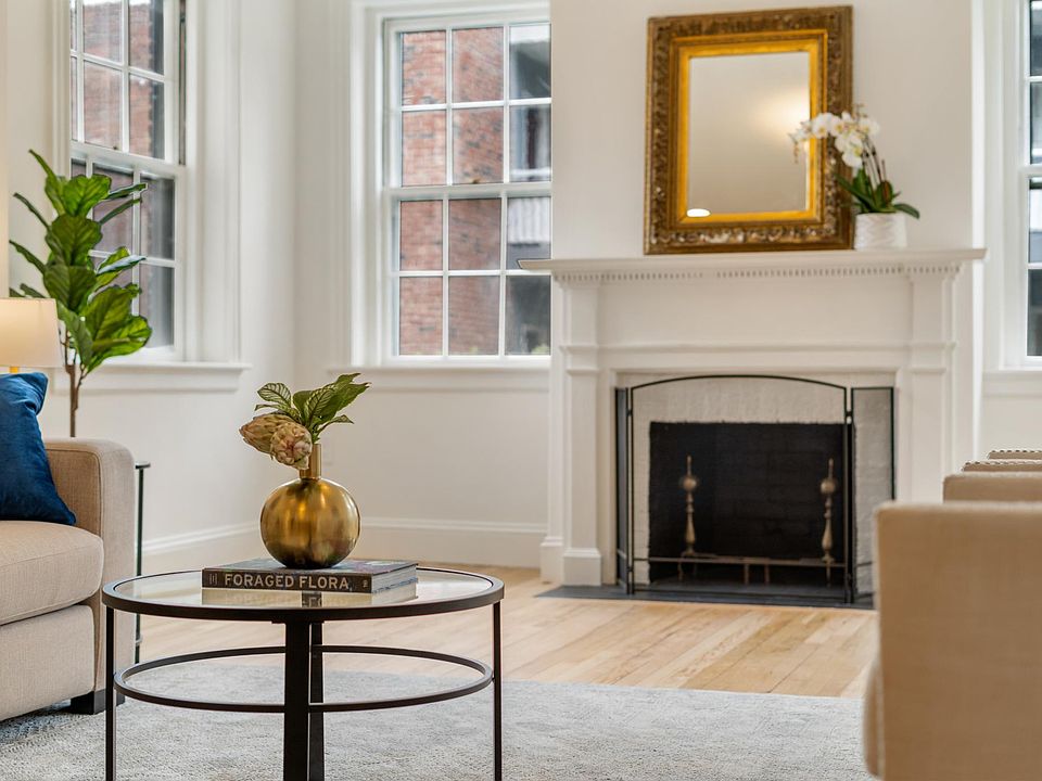 Ornamental fireplace detail.