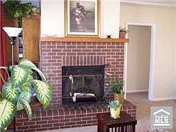 Stunning Brick Fireplace