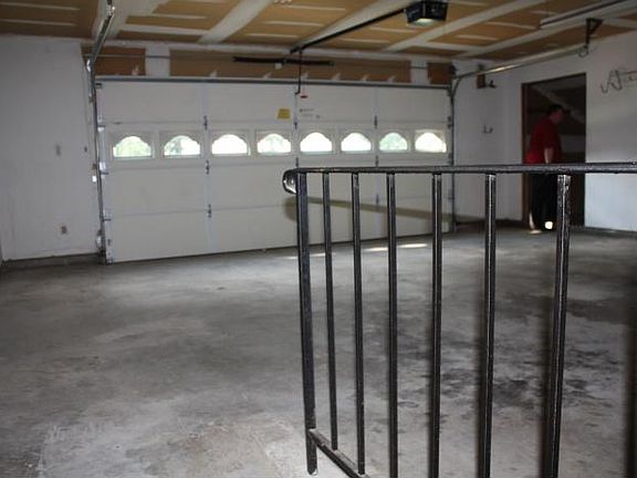 2 car garage w/ side storage