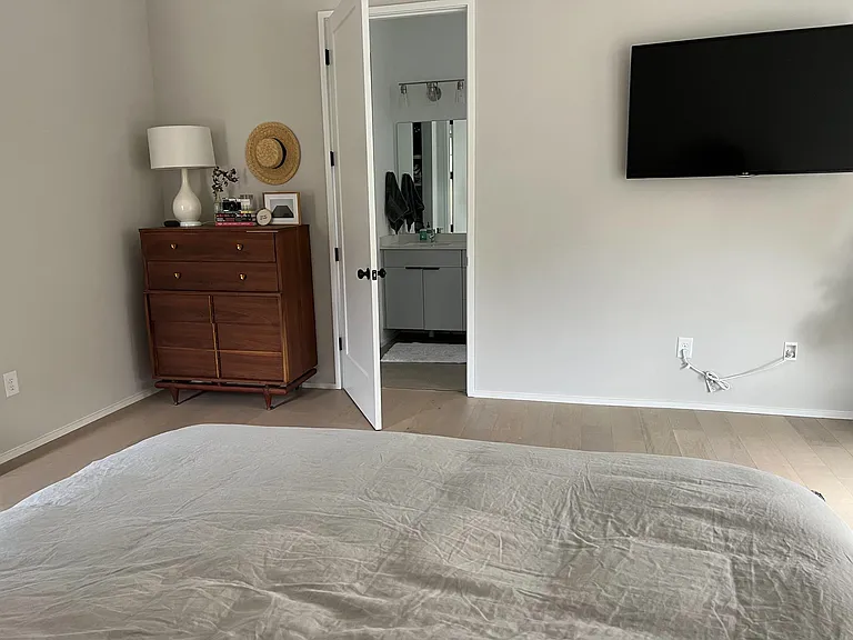 Leads to a full bathroom