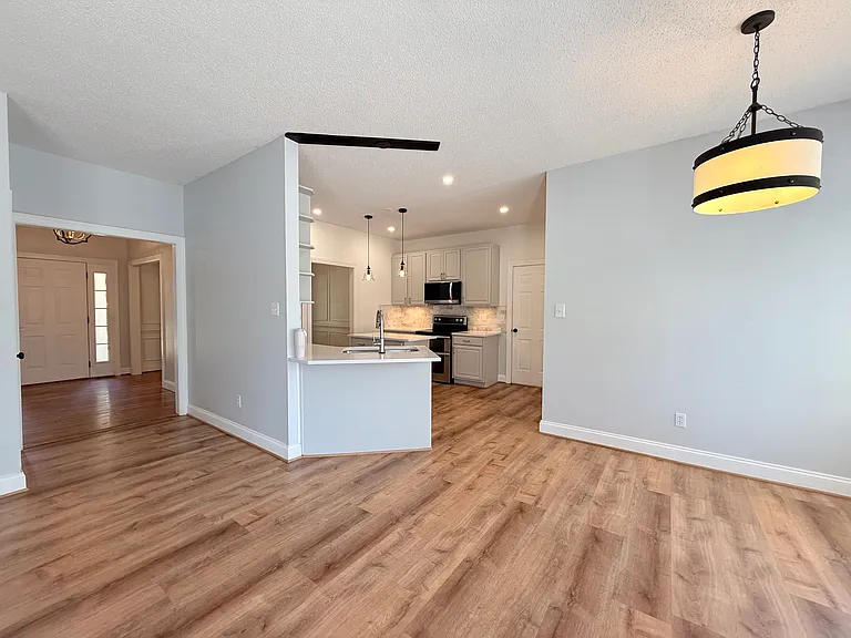 Showcases the open-concept floorplan!