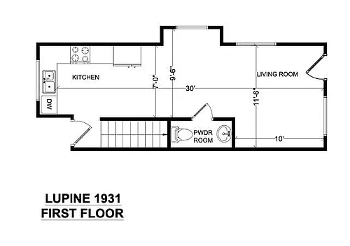 Floor plan 3X25
