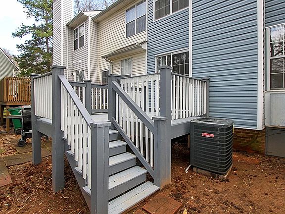 Rear deck overlooking park and green space