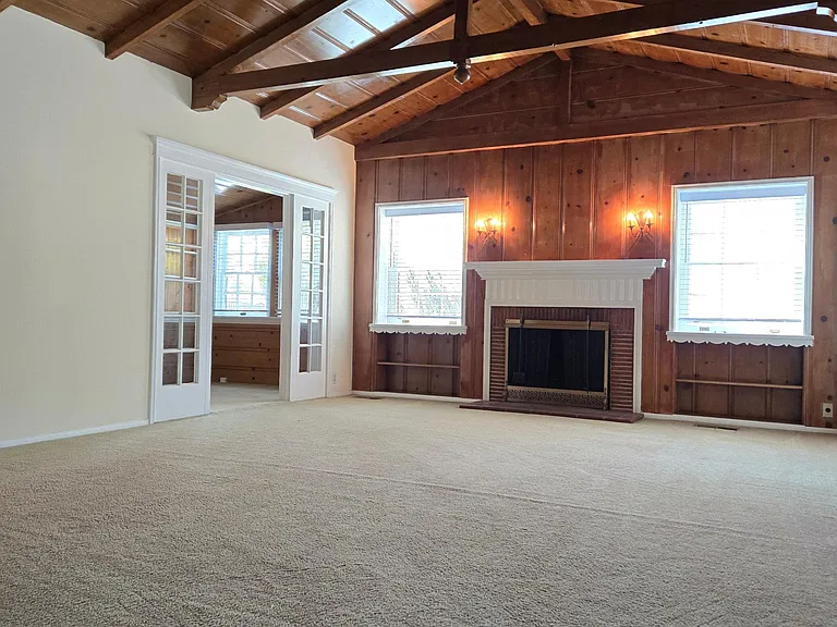 Cozy living room with fireplace