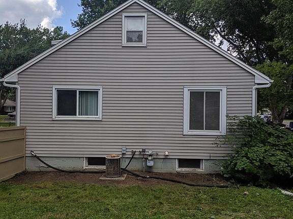 Left side of the house.