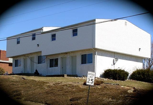 Back of building. Unit D is on right end