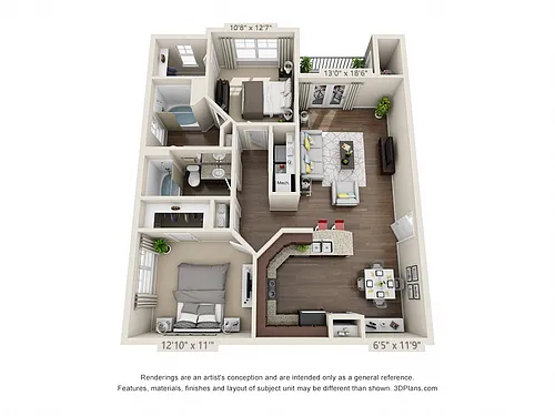 Floor plan Flower Mill