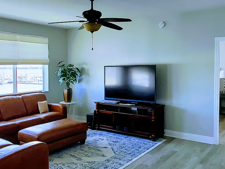 Family room that leads to Primary bedroom