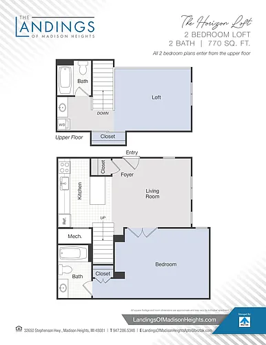 Floor plan The Horizon Loft