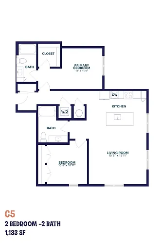 Floor plan Nita Two Bedroom C5