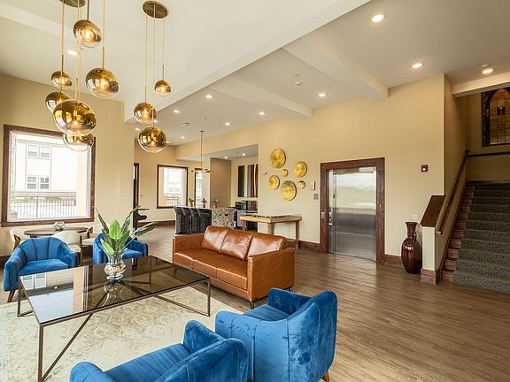 Main level seating area inside our 3-Story Clubhouse for Residents