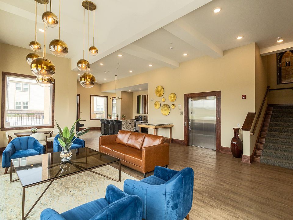 Main level seating area inside our 3-Story Clubhouse for Residents