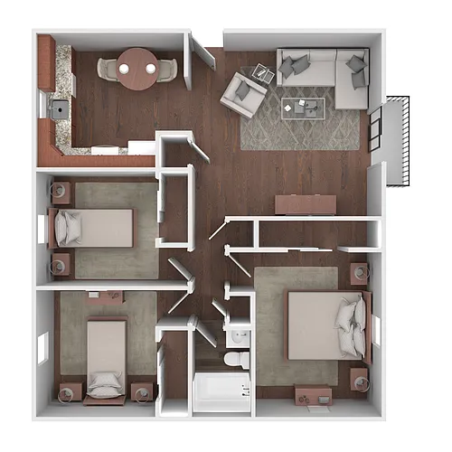 Floor plan Three Bedroom