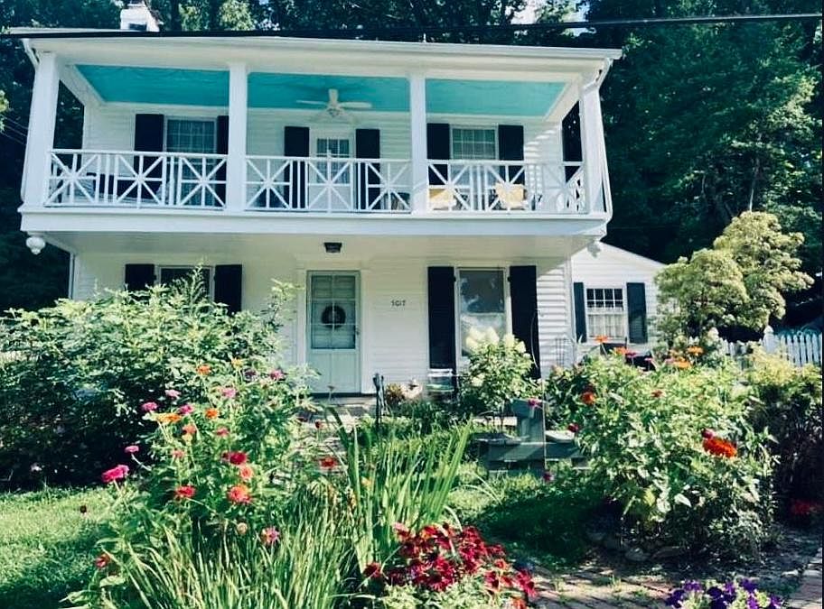 The front of home showcasing the garden.