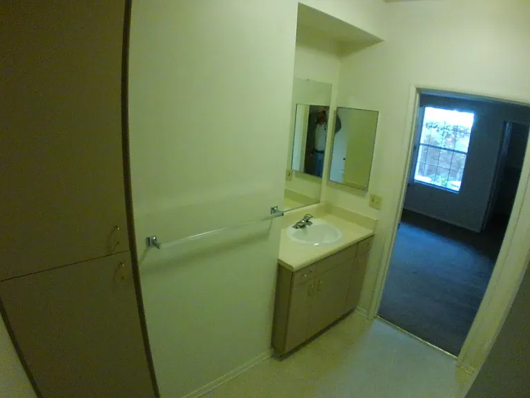 Master bath linen closet