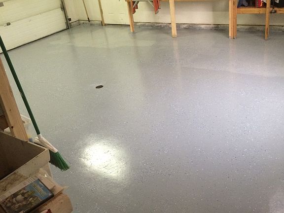 Epoxy Coated Garage floor