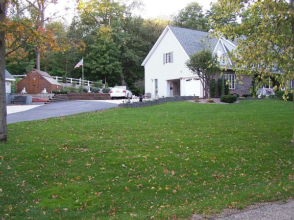 green house and garage view 