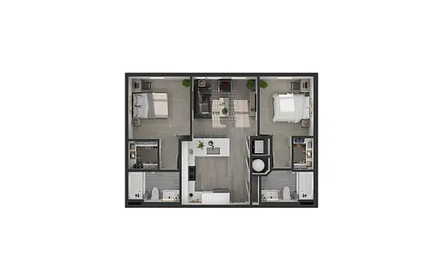 Floor plan 2A - 2X2
