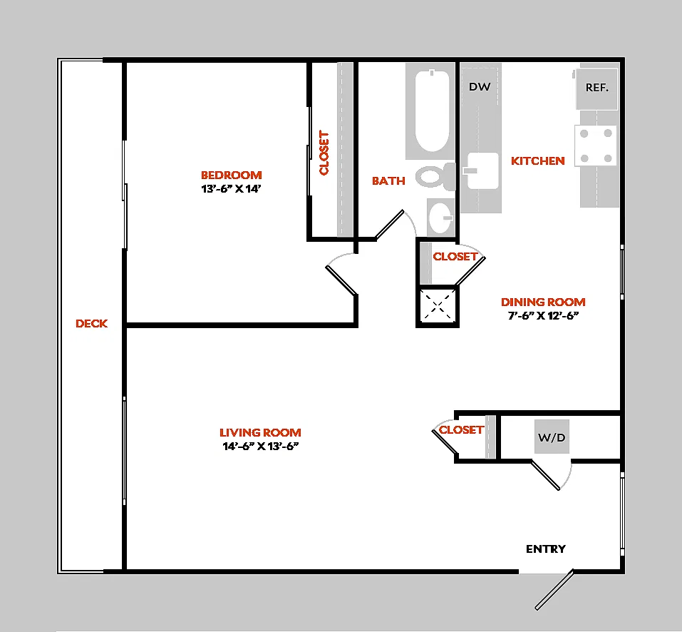 Floor plan Plan 1CR