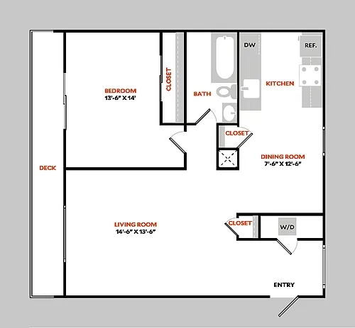 Floor plan Plan 1CR