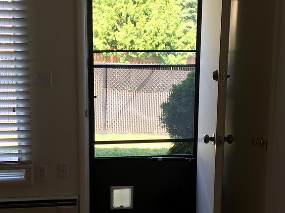 Front door to grass entrance