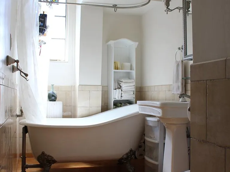 Remodeled bath + Clawfoot tub