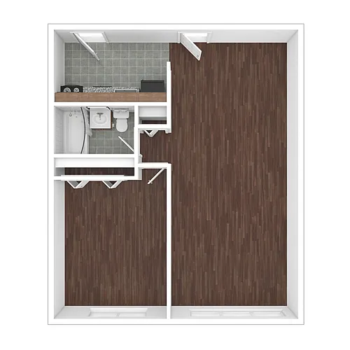Floor plan Affordable 2 Bedroom Large (TC, 60 AMI)