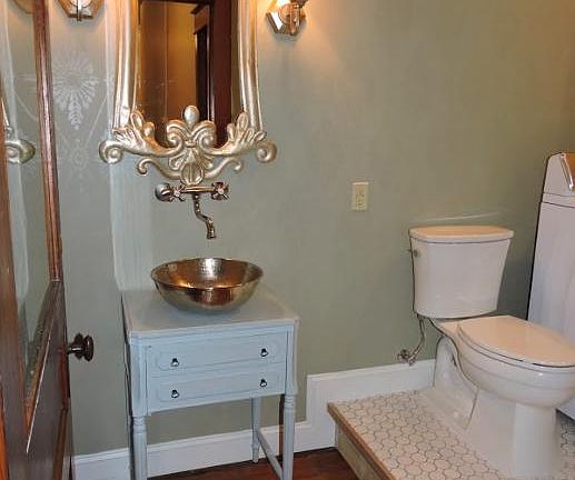 Shared Powder room/laundry room