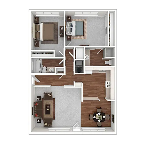 Floor plan 2x2B