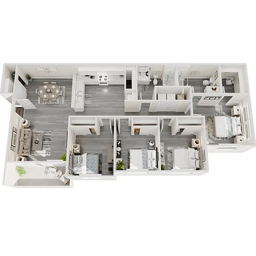 Floor plan 4 Bed 2 Bath