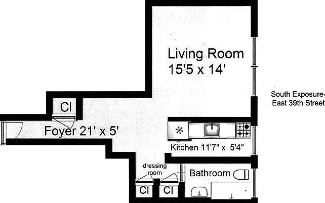 1st image of 135 E 39th St APT 6B