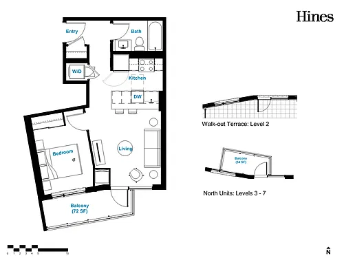 Floor plan 1 Bedroom, 1 Bathroom 1 Bed 1 Bath 12