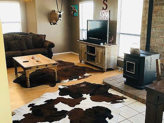 Living room and pellet stove
