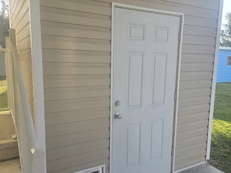 Lockable shed understand carport