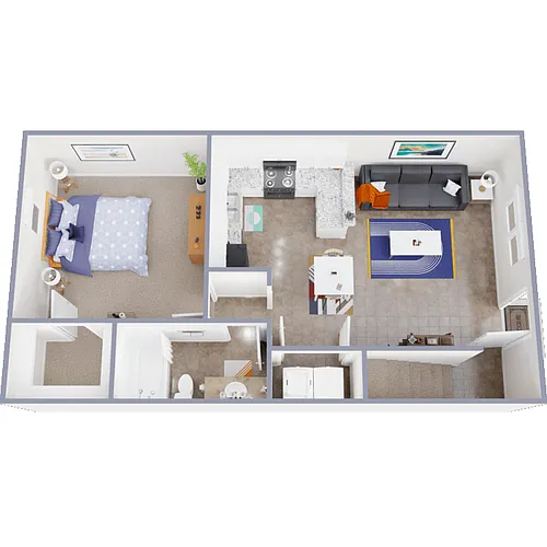 Floor plan 1 Bedroom