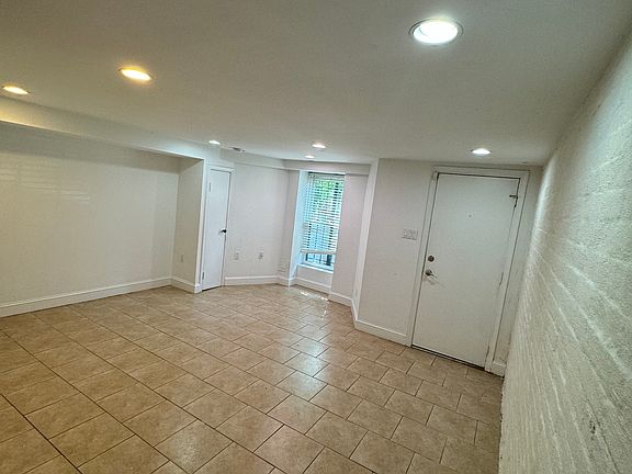 living room and front door