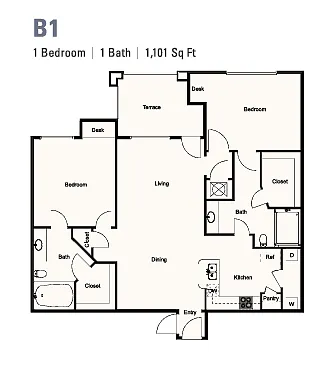 Floor plan B1