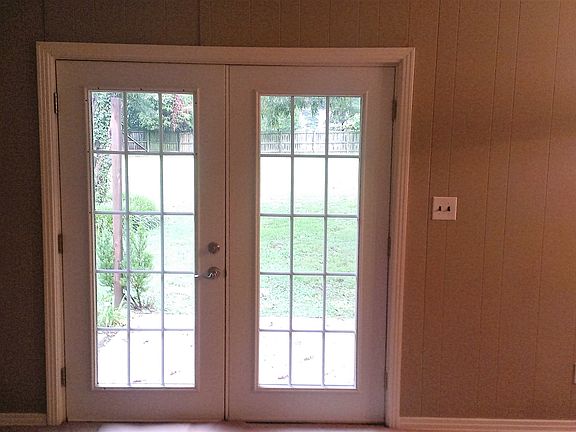 Open floorplan opens to back patio