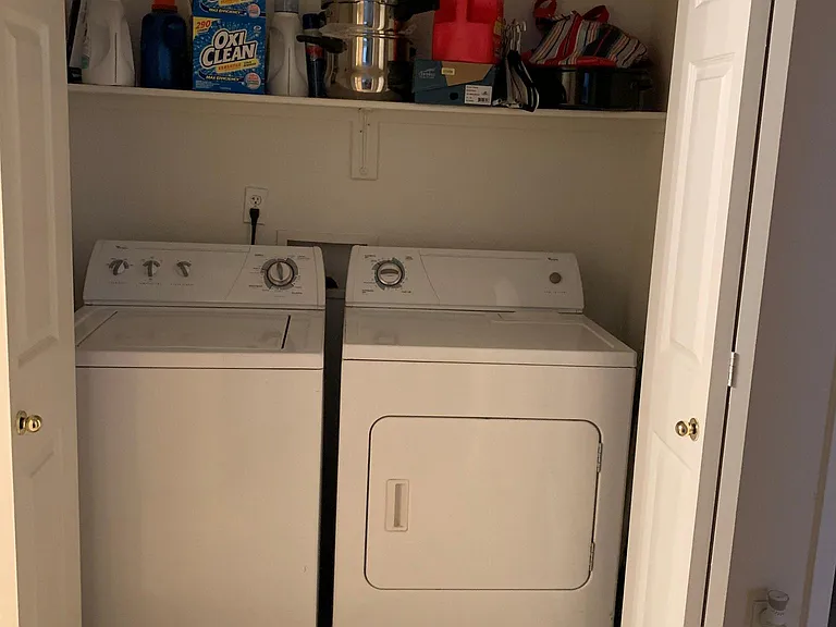 Washer and dryer closet