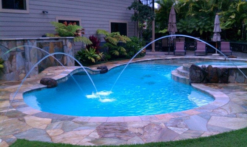 Solar heated pool