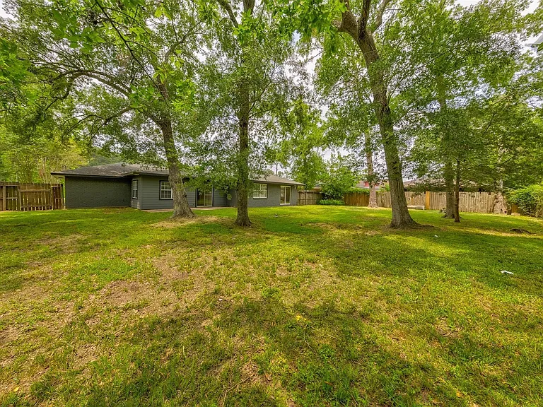 Large backyard