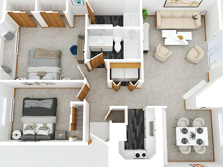 Explore this stylish apartment layout, offering spacious rooms and modern amenities. Explore this stylish apartment layout, offering spacious rooms and modern amenities.