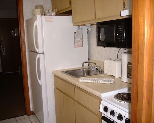 Small, compact galley kitchen