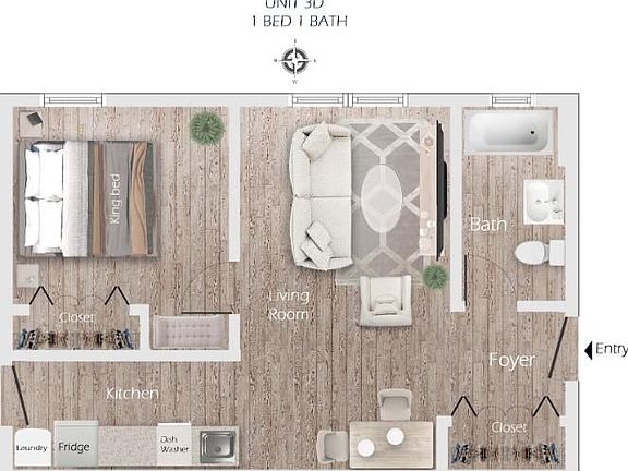 2nd image of 949 W Cornelia Ave APT 1D