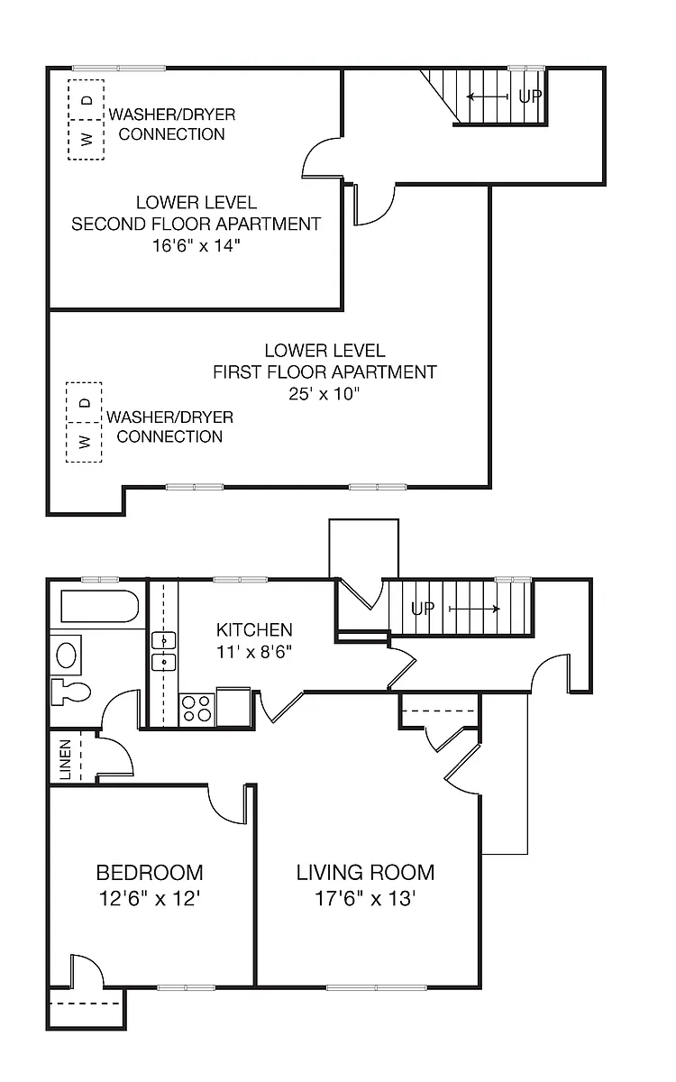 Floor plan 1 Bedroom 1 Bath