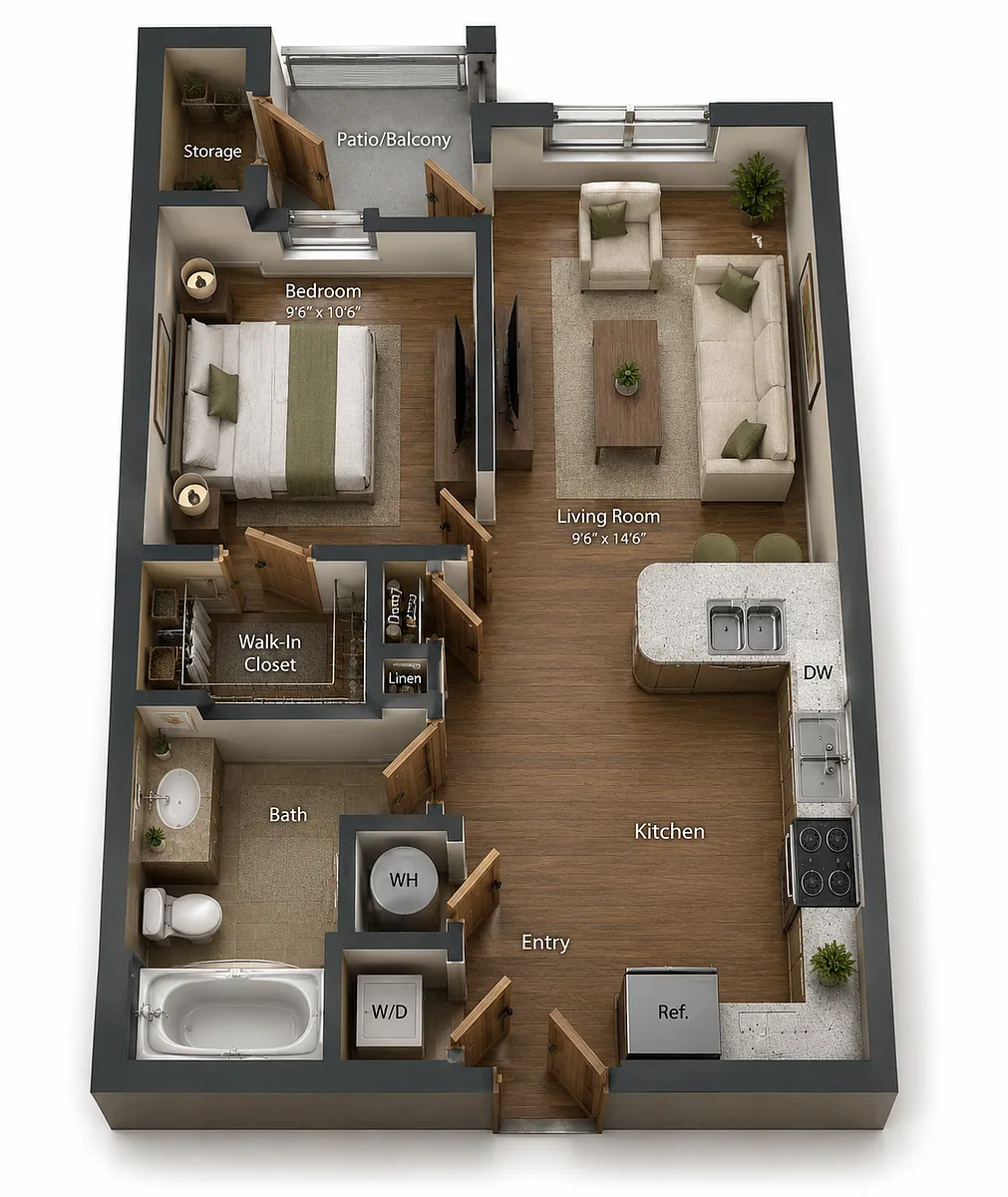 Floor plan E1