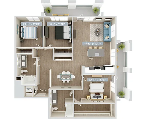 Floor plan C2U-1501